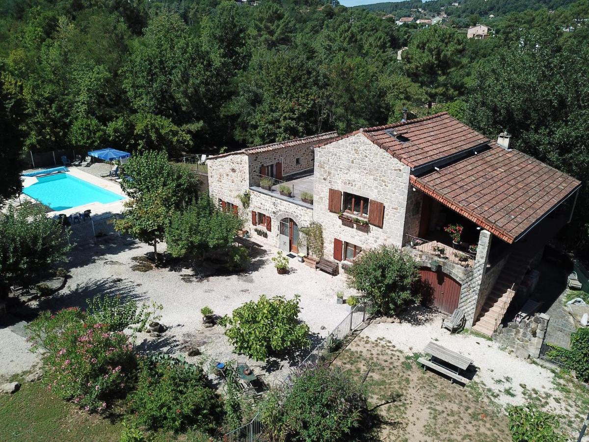 Mas Le Corbery Villa Largentière Exterior foto